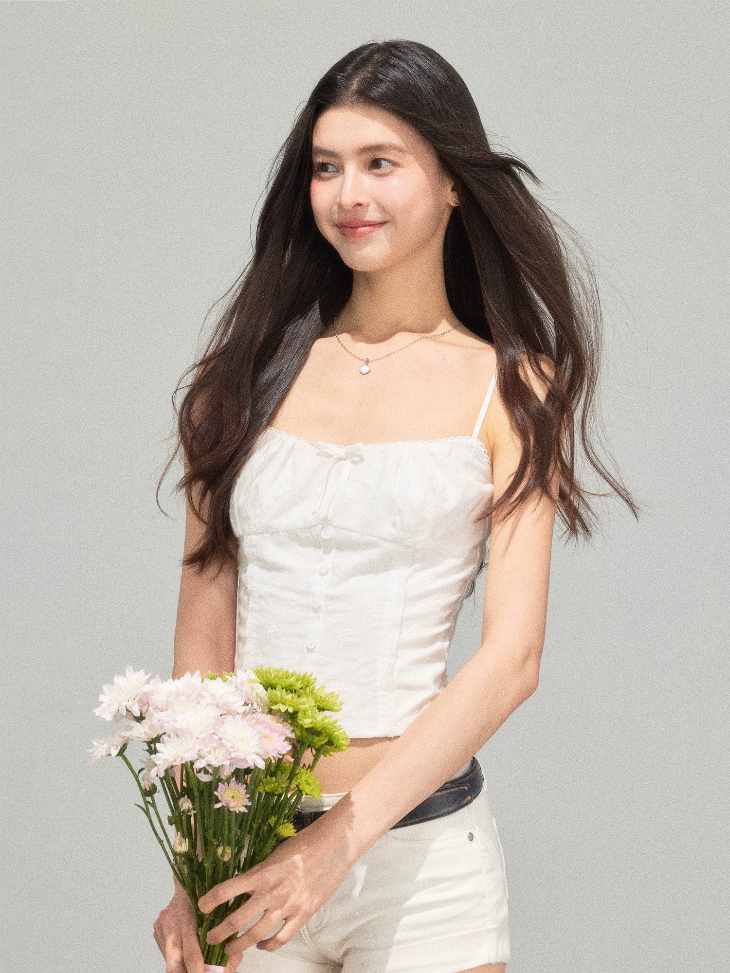 Fitted Spaghetti Strap Tank Top