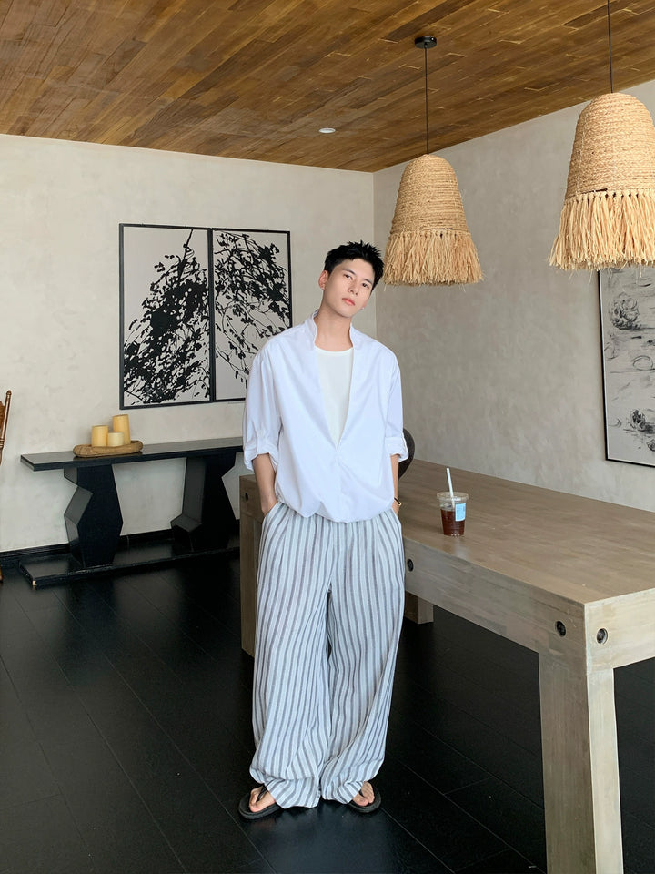 Long Sleeve Two-Piece Relaxed Fit Shirt