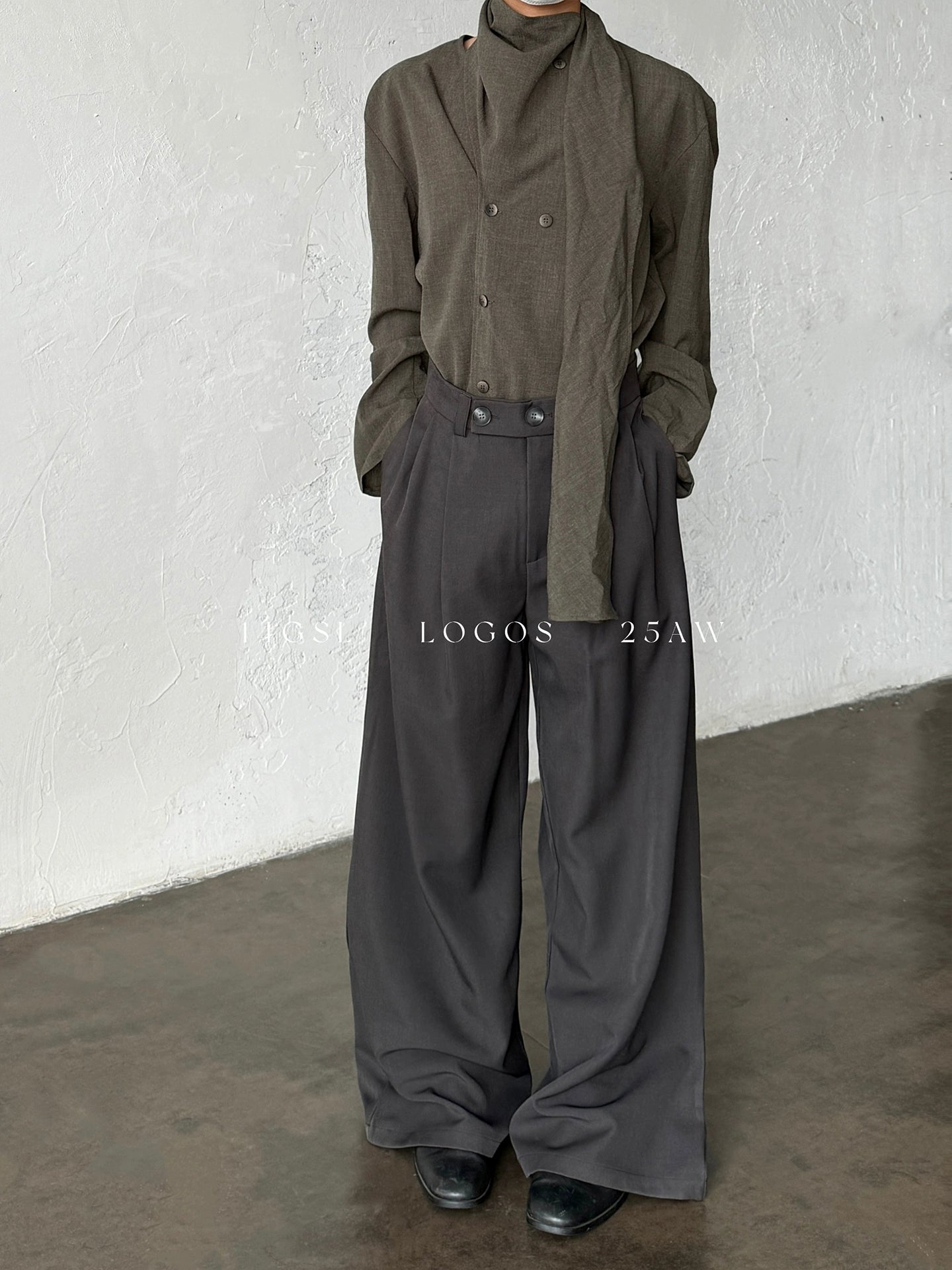 Minimalist Bol Kesim Düz Paça Pantolon 