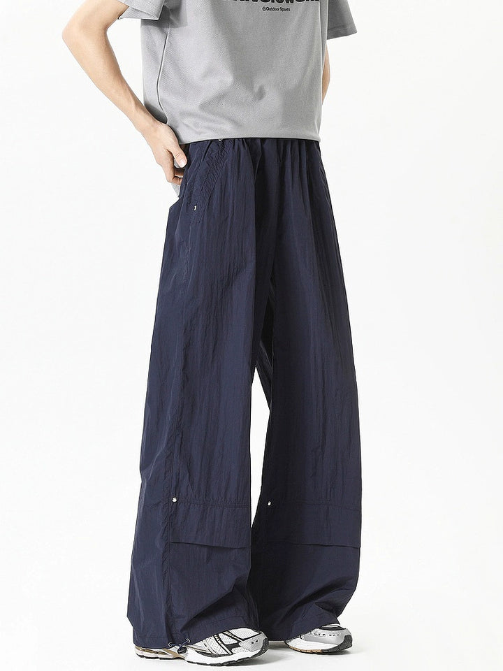 Quick-Drying Wide Leg Drawstring Pants