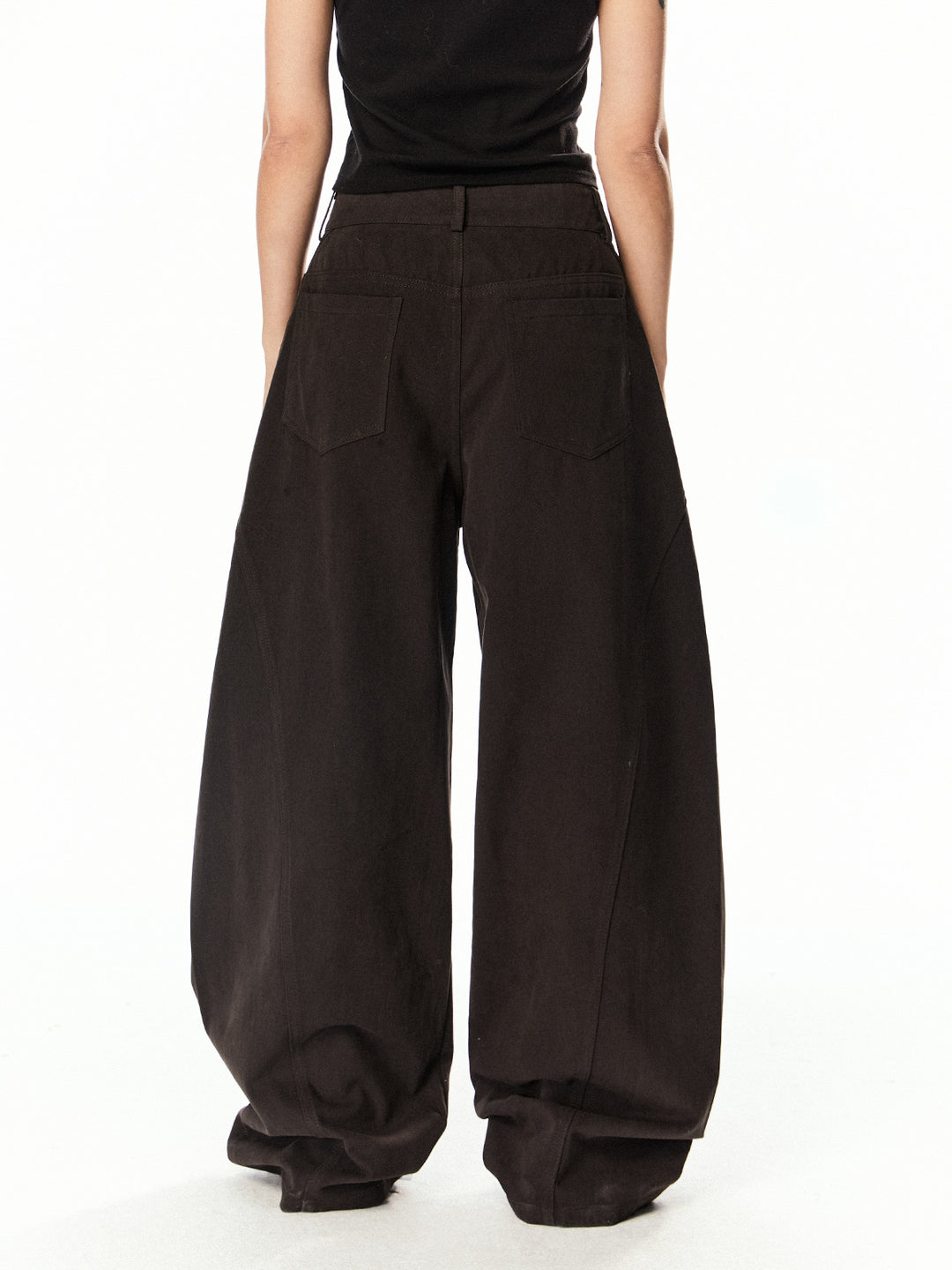 Weite Leg Casual Scimitar-Hosen 