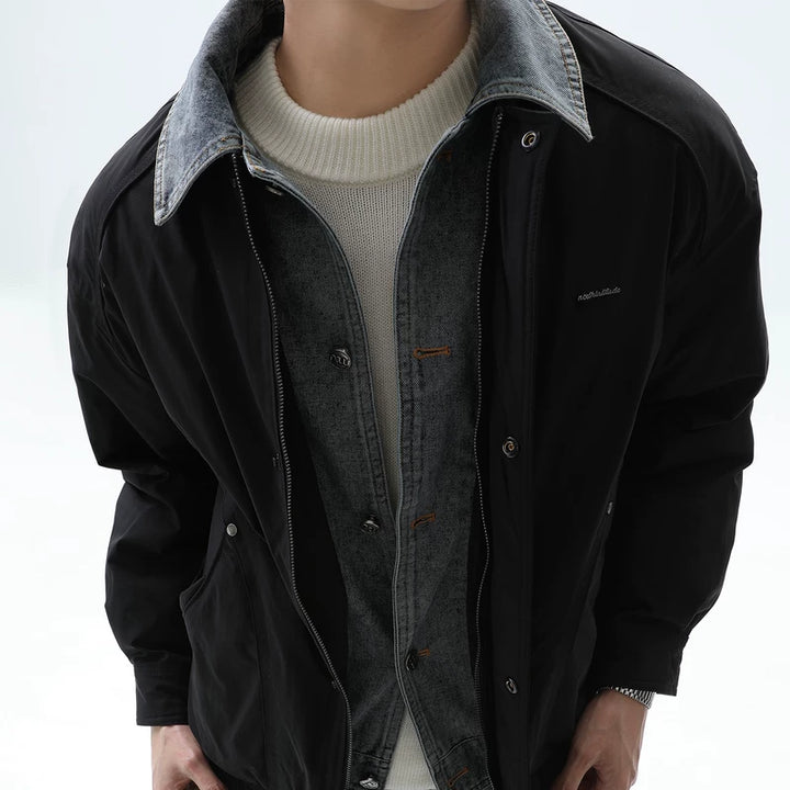 Faux Two-Piece Down Jacket