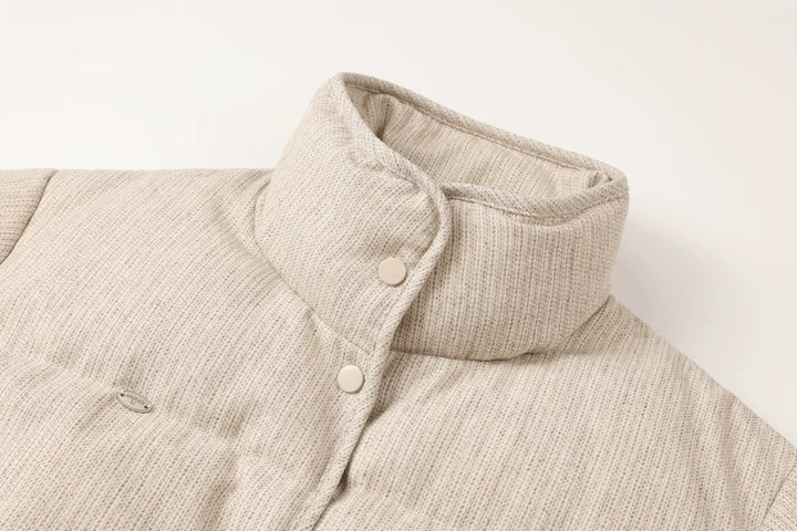 Stand Collar Short Down Puffer Jacket