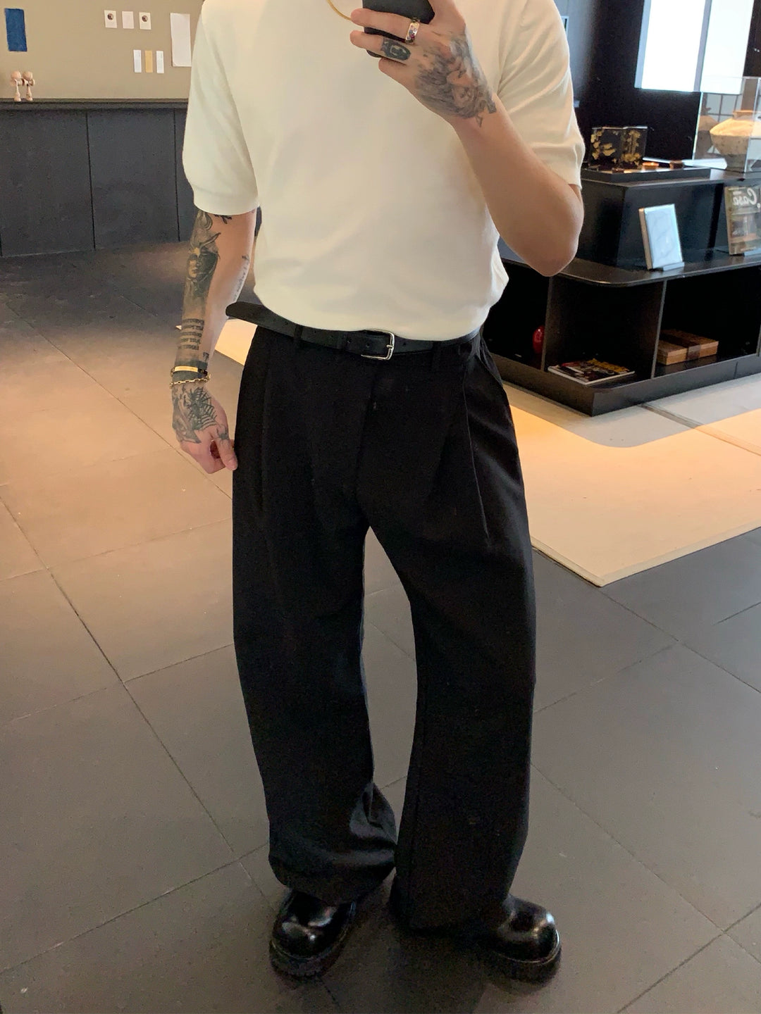 Loose Straight Commuter Pants