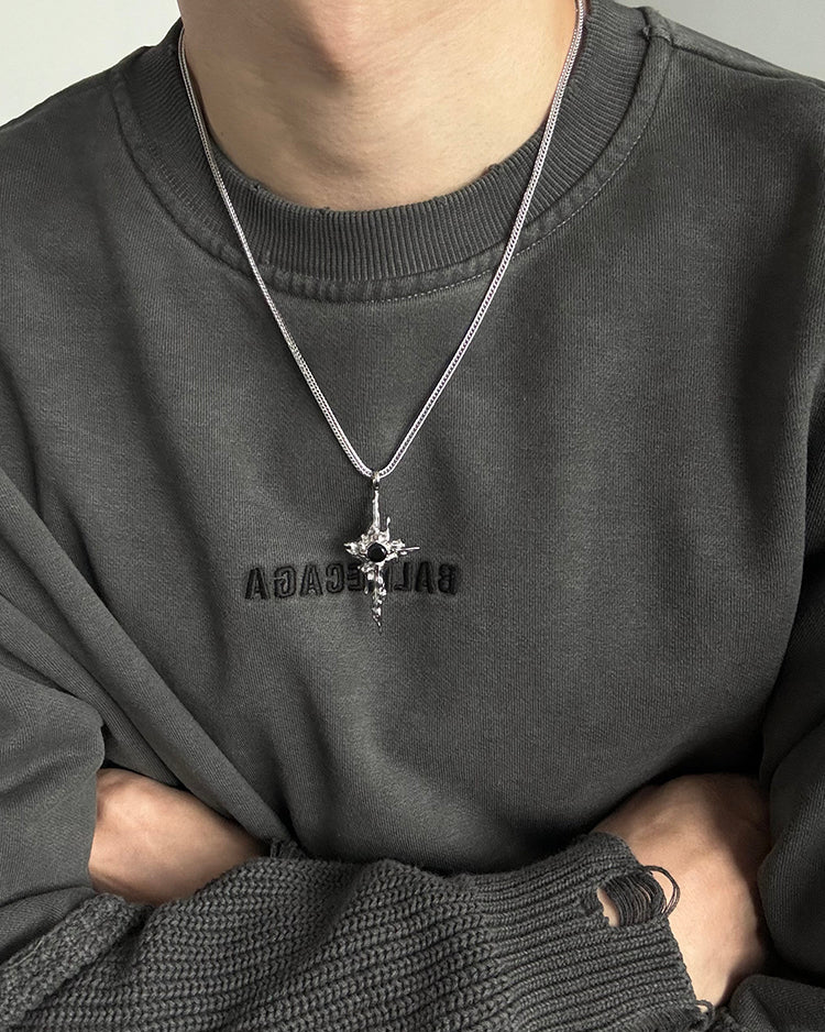 Star Pendant Titanium Steel Necklace