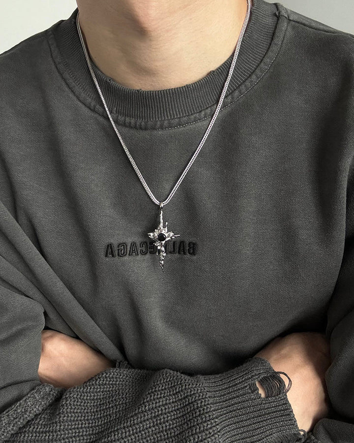 Star Pendant Titanium Steel Necklace