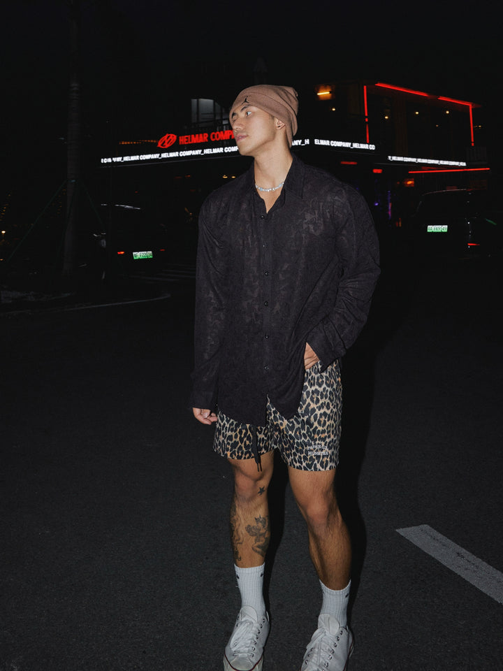 Butterfly Pattern Hollow Long Sleeve Shirt