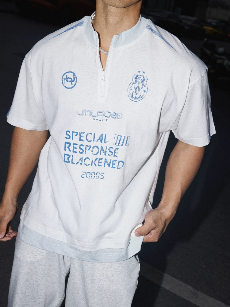 Half-Zip Short Sleeve Sports Pullover