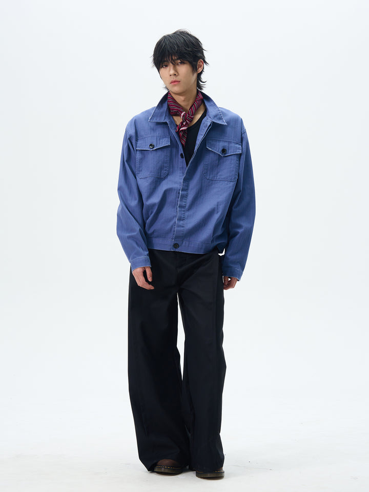 Loose Fit Jacket with Pockets