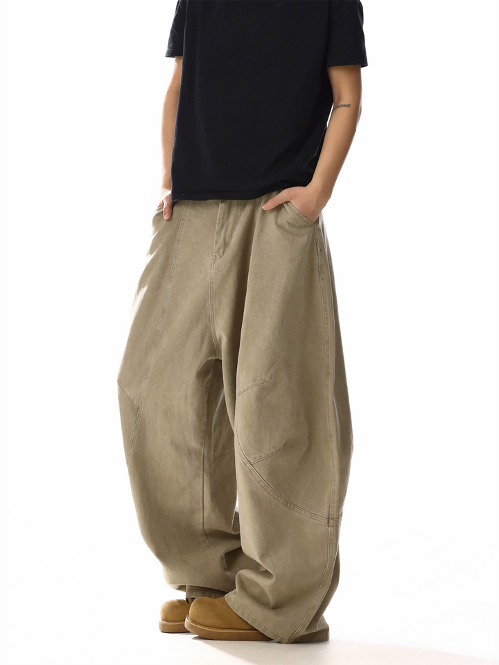 Pantalons en denim décontractés larges et amples 