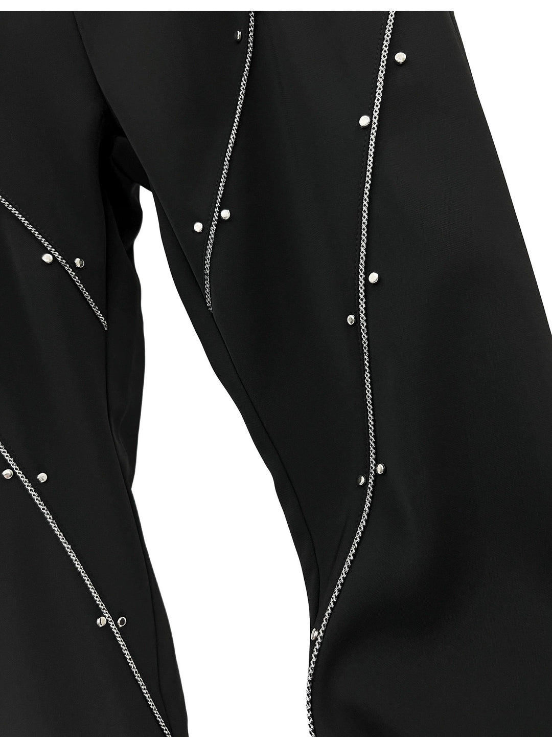 Rivet Line Flared Casual Pants
