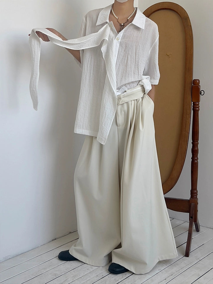 Ribbon Short Sleeve Shirt