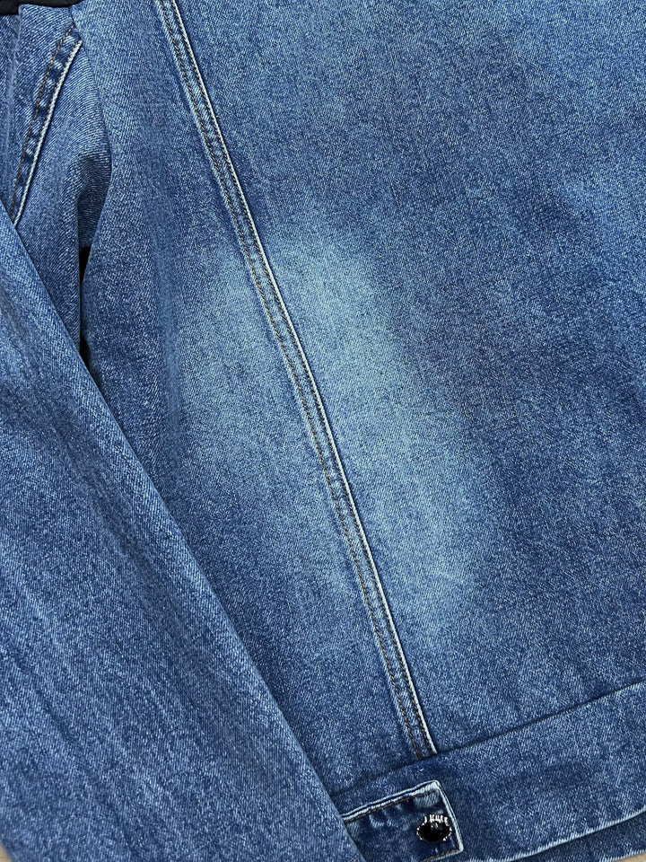 Patchwork Denim Short Jacket