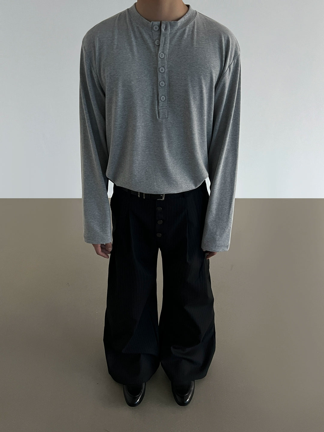 Henry Collar Slim Pullover