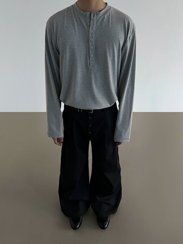 Henry Collar Slim Pullover
