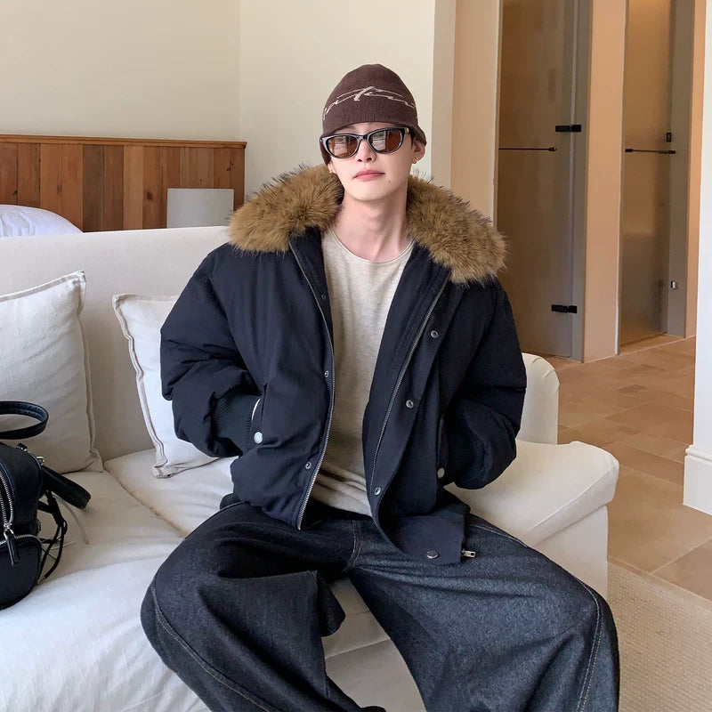 Geïsoleerde parka-jack met afneembare capuchon 