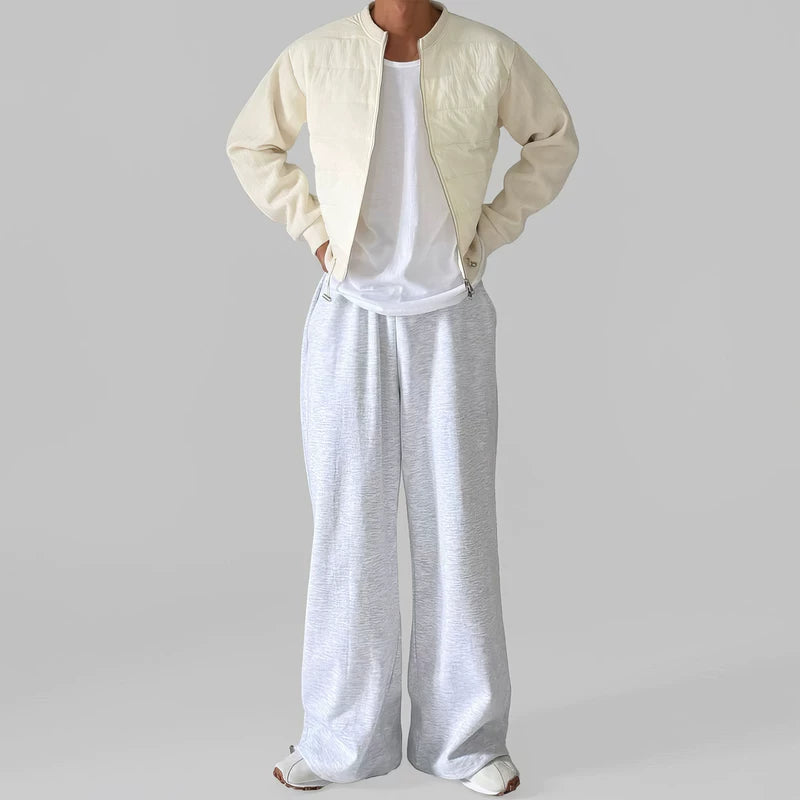 퀼트 패치워크 니트 야구 재킷 