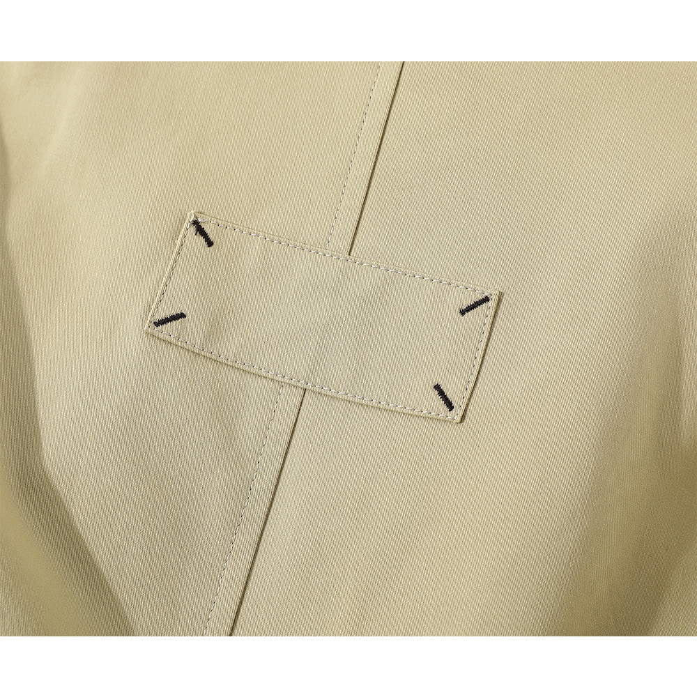 Rutig manschett lång smal trenchcoat 