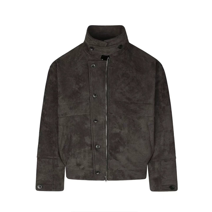 Suedefår Barn Stil Kort Jacka 