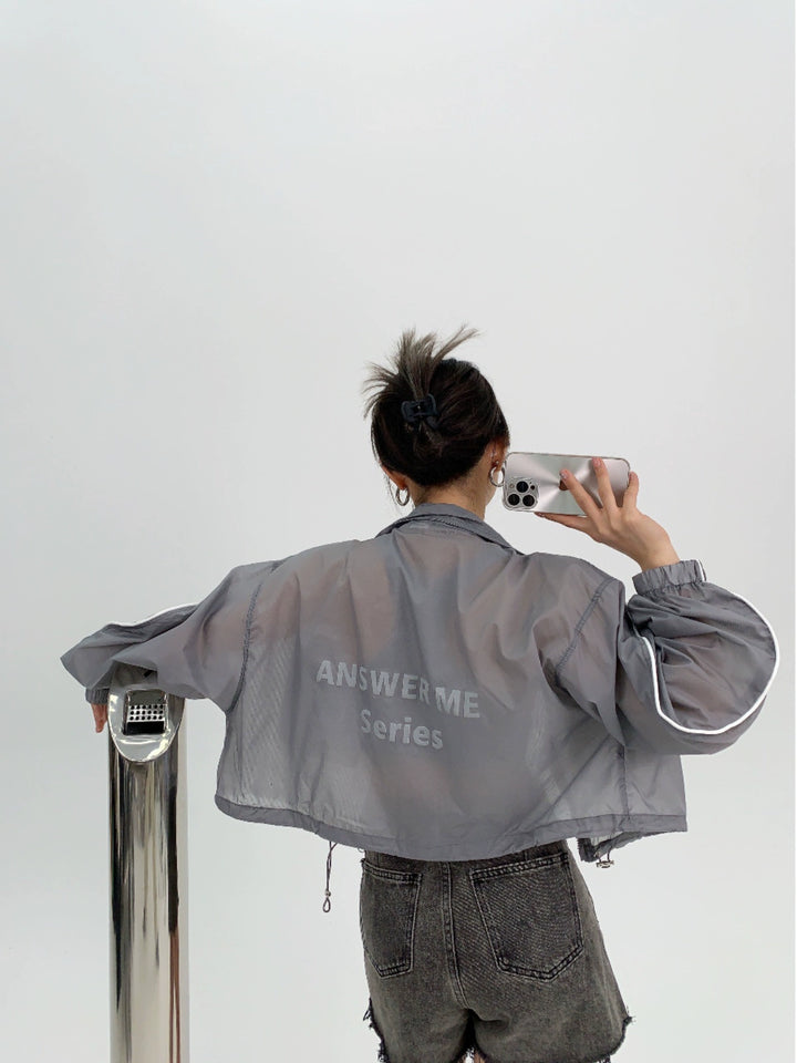 Lightweight Cropped Sun Protection Jacket