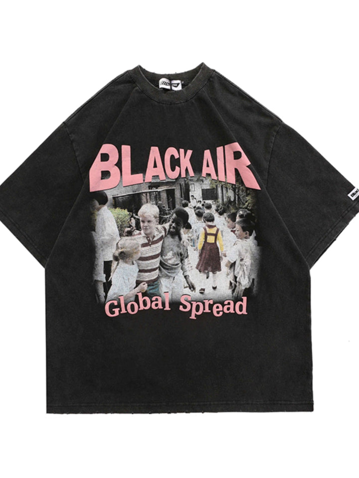 Loose Cotton Graphic T-shirt