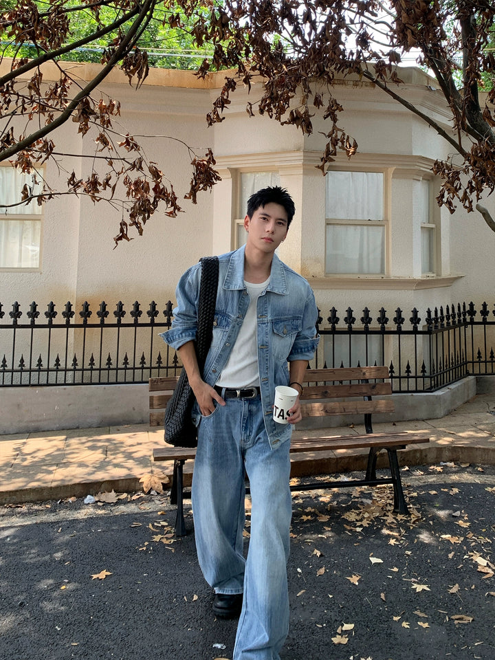 Washed Denim Jacket and Pants