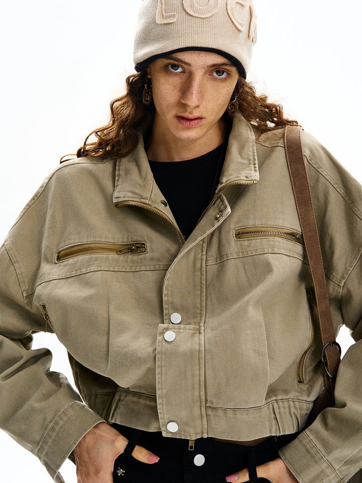 Short Denim Work Jacket