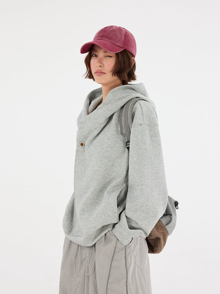Retro buet cardigan hettegenser 