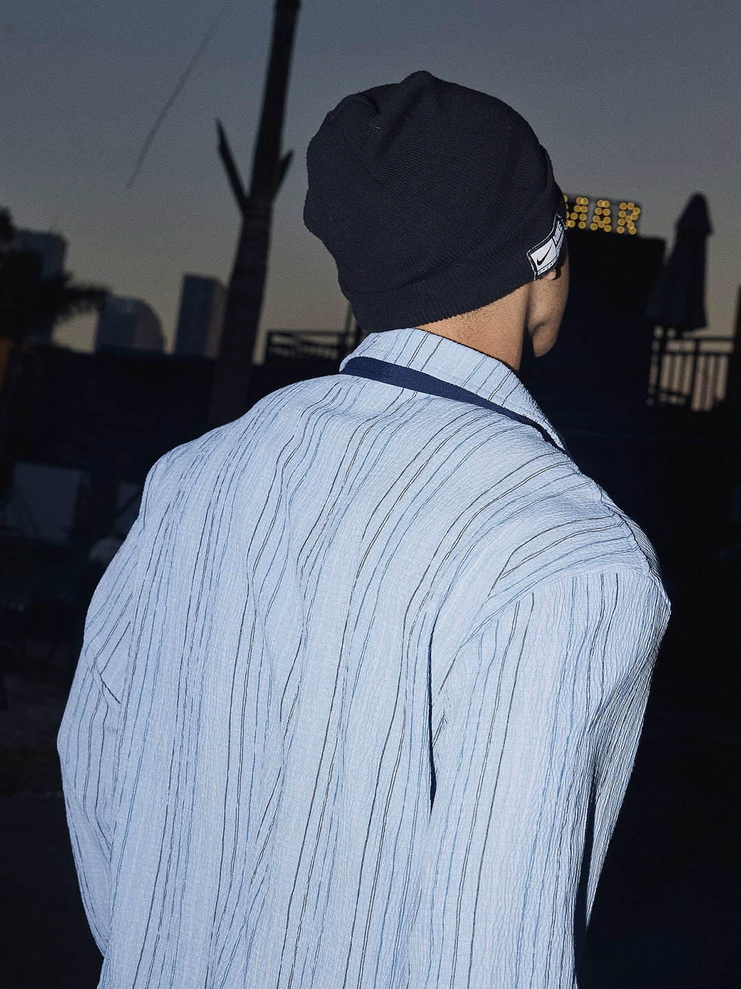 Striped Loose Fit Long Sleeve Shirt