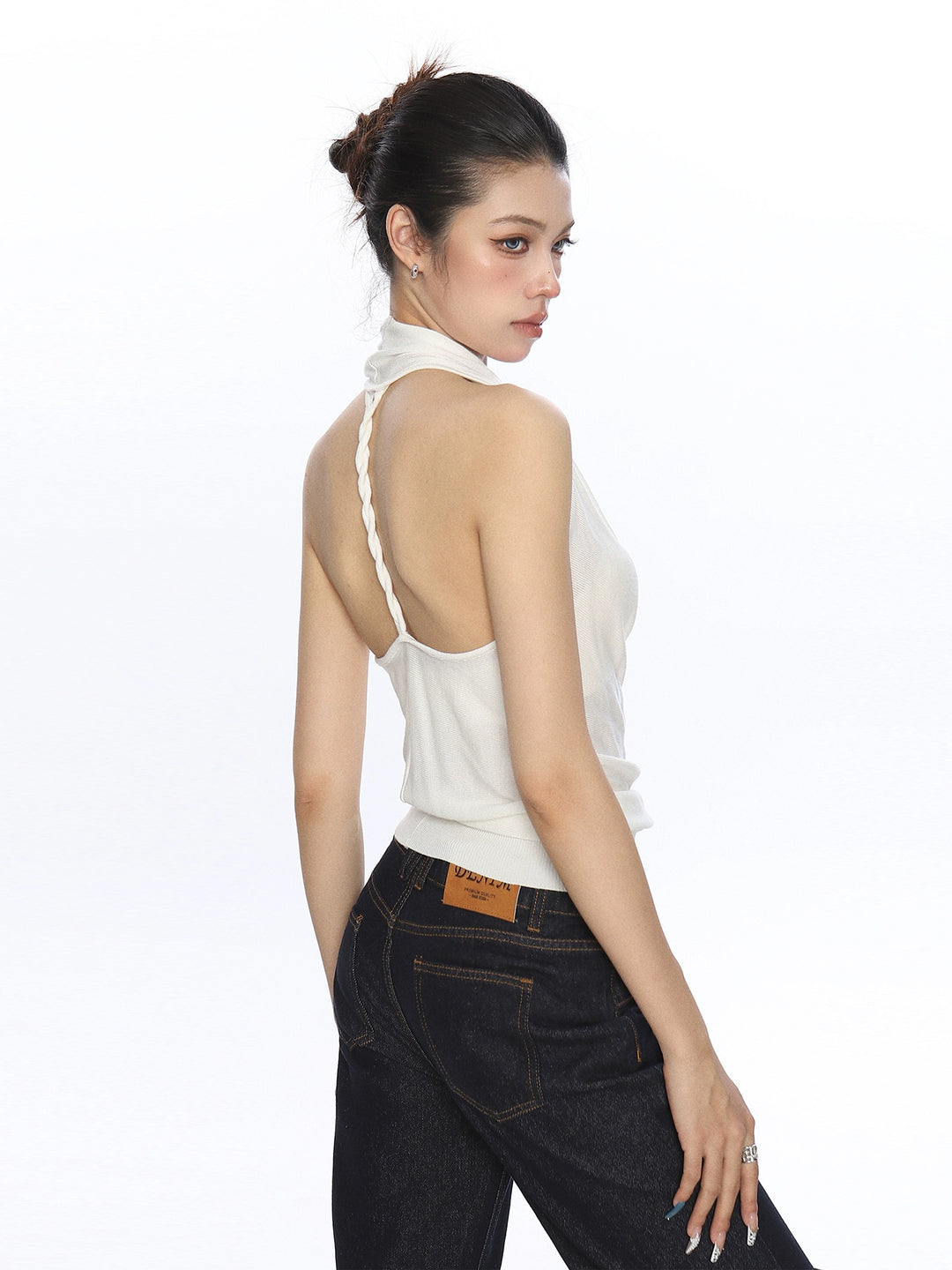 Halter Neck Backless Tank Top