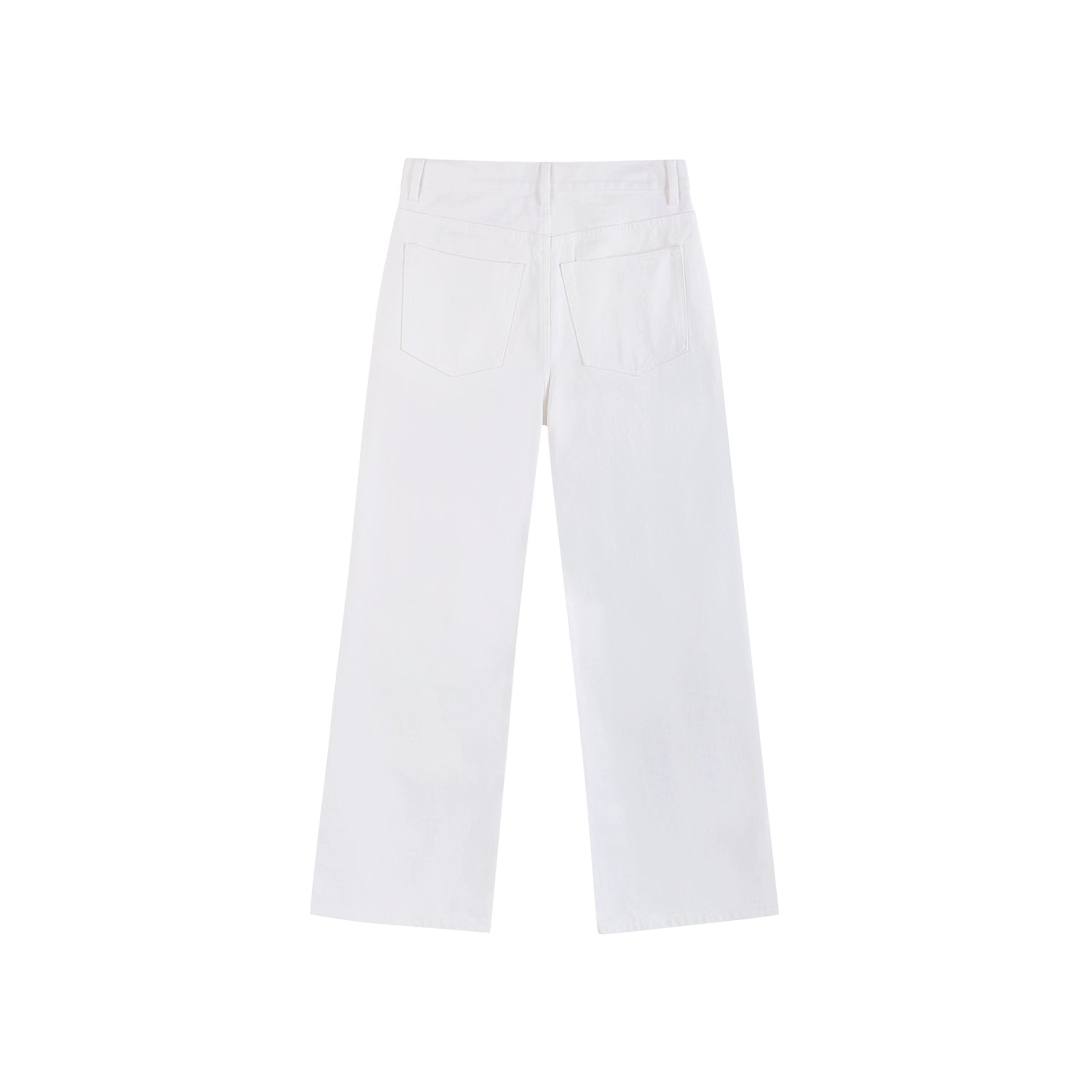 White Flared Wide-leg Jeans