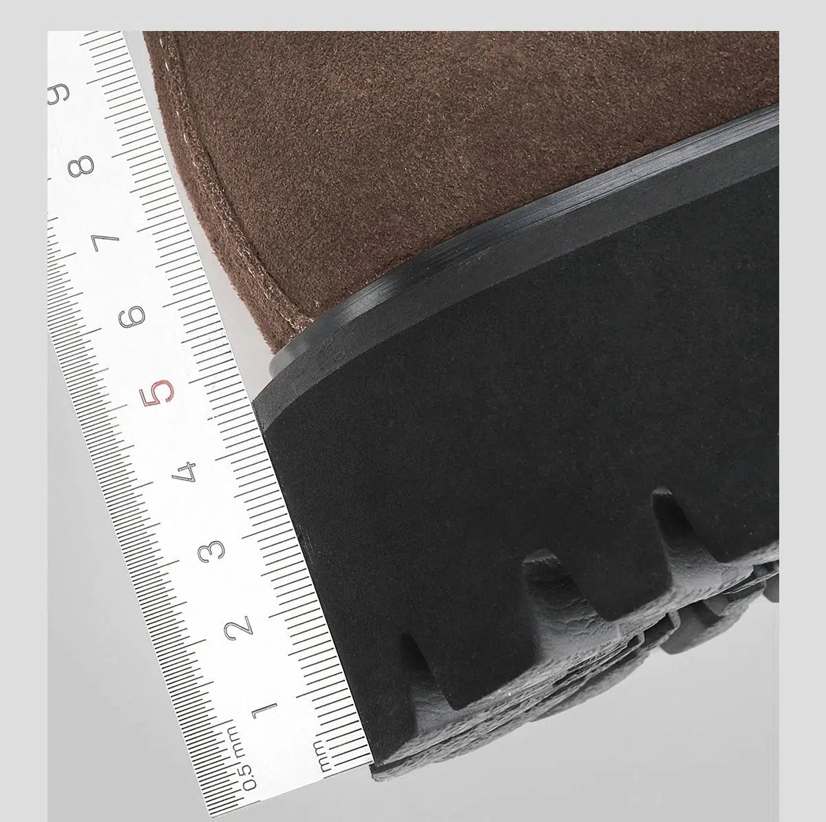 Suede Thick-Soled Derby Shoes