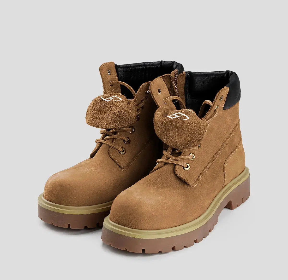 Waterproof Leather Lace-Up Boots