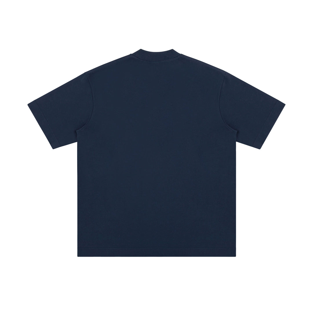 Contoured Zipper Cotton Tee