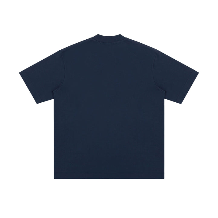 Contoured Zipper Cotton Tee