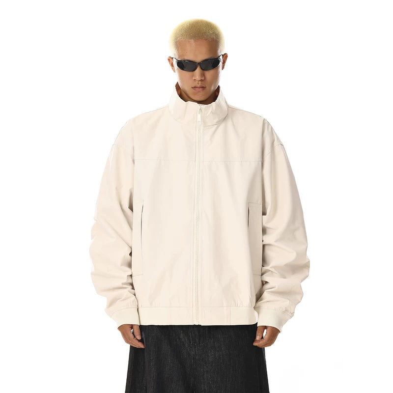 جاكيت عمل غير رسمي خارجي بياقة مرتفعة 