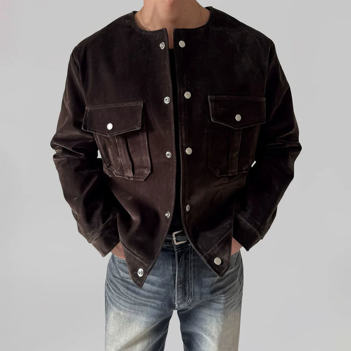 Crew Neck Snap Button Werkjack 