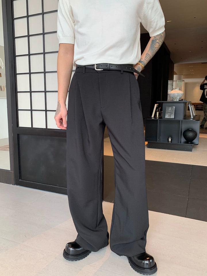 Loose Straight Commuter Pants