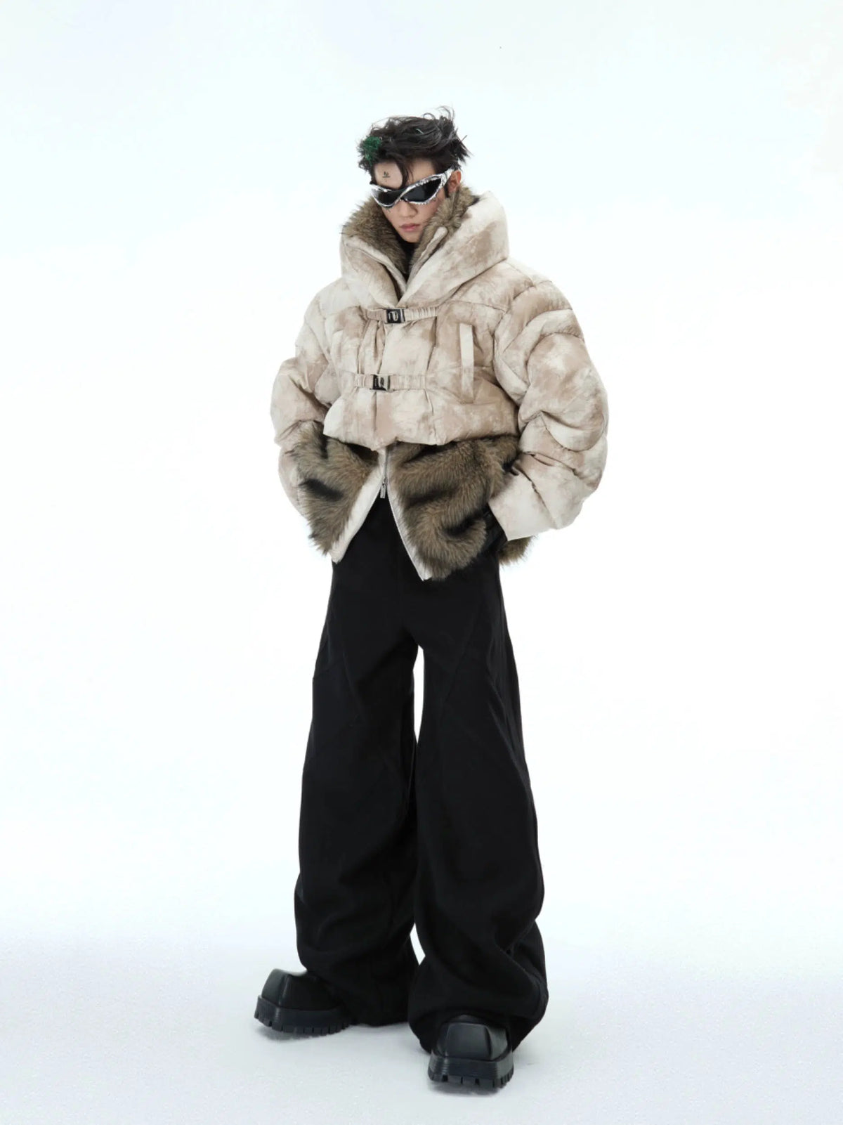 Two-piece Fur Trimmed Mountain Jacket