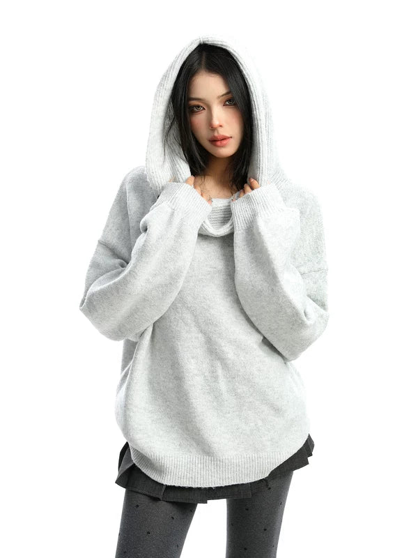 Suéter de punto sin hombros 