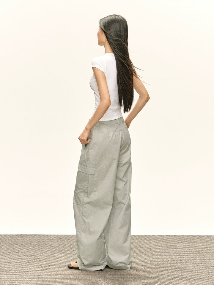 Wide Leg Casual Cargo Pants