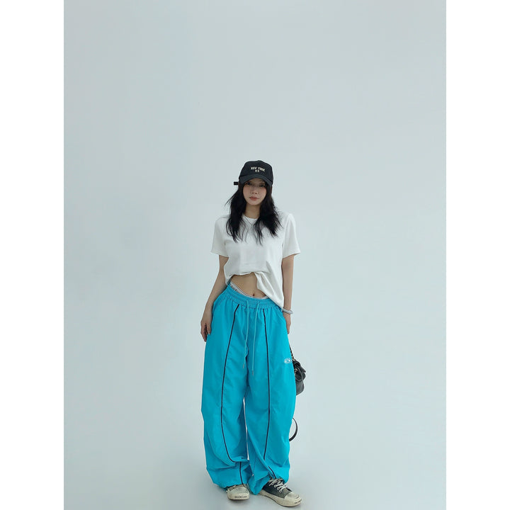 Loose Wide-Leg Straight Pants