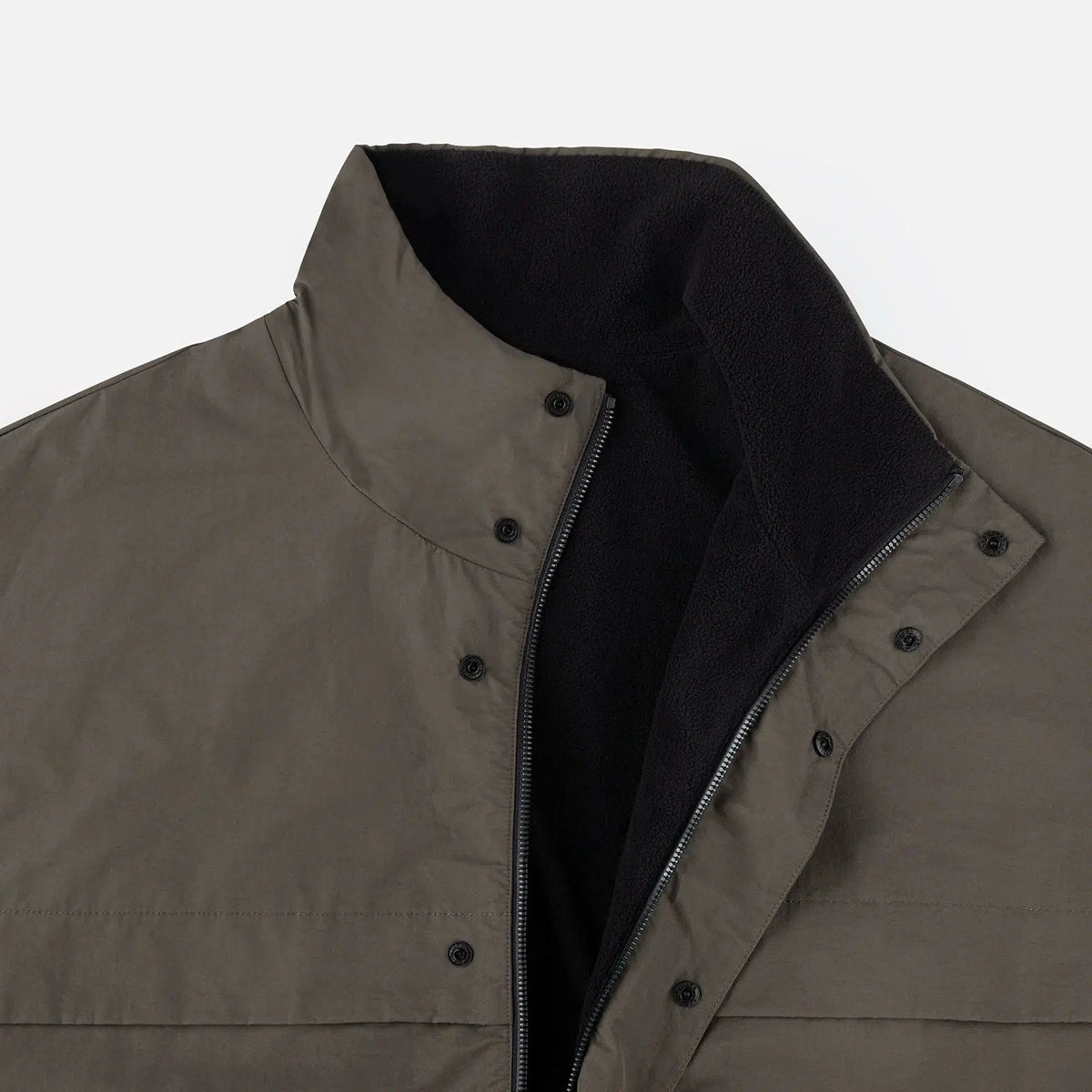 Stand-Up Collar Fleece Jacket