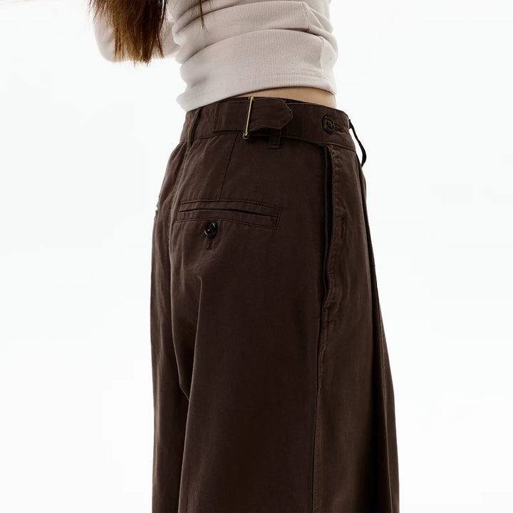 Loose-Fit Wide-Leg Casual Pants
