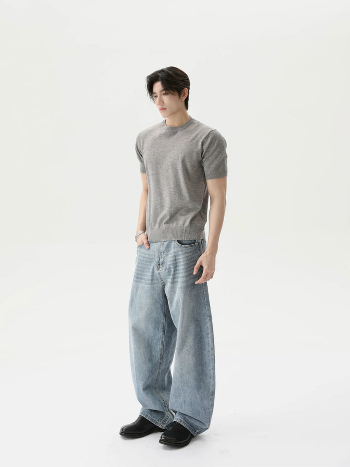 Round Neck Short Sleeve T-shirt