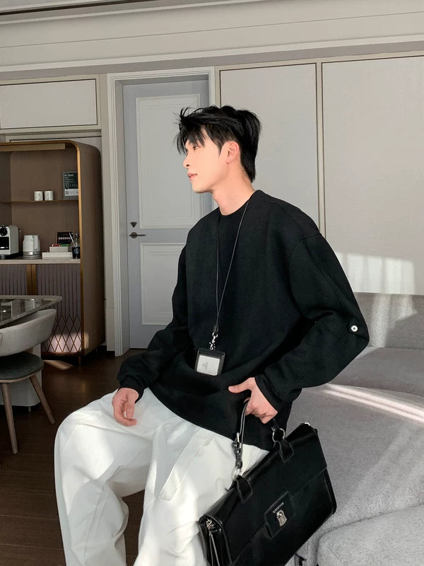 Maglietta a maniche lunghe in pile foderato per l'inverno 