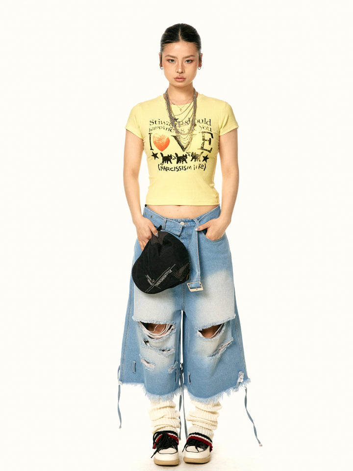 Heart Graphic Slim Fit T-Shirt