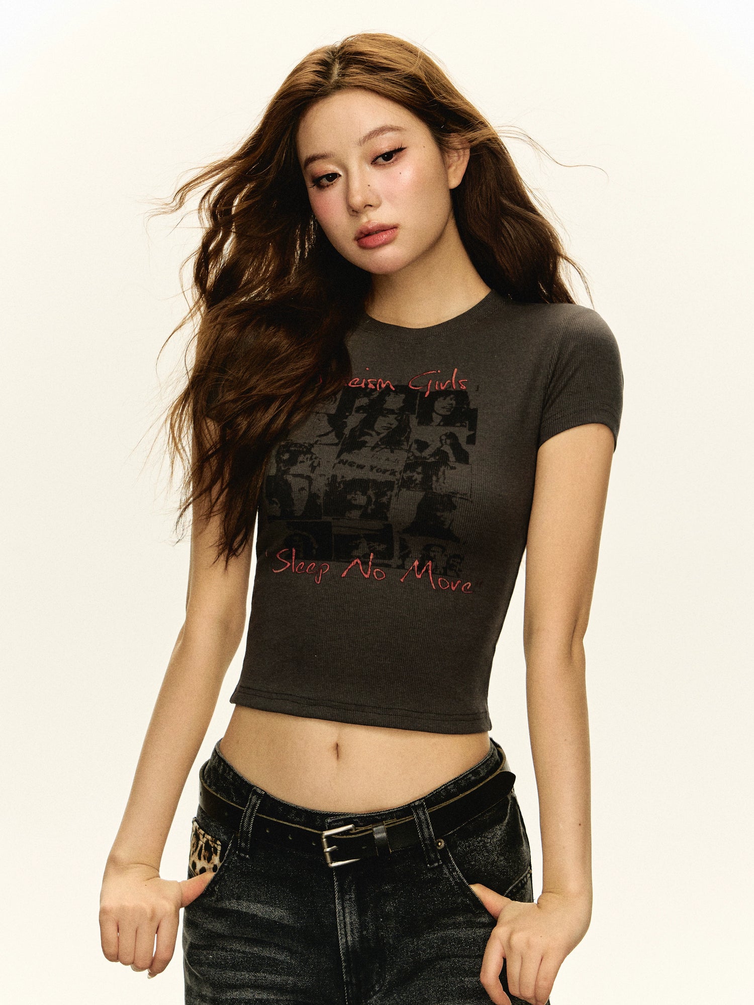 Retro Graphic Slim Fit Short Sleeve Top