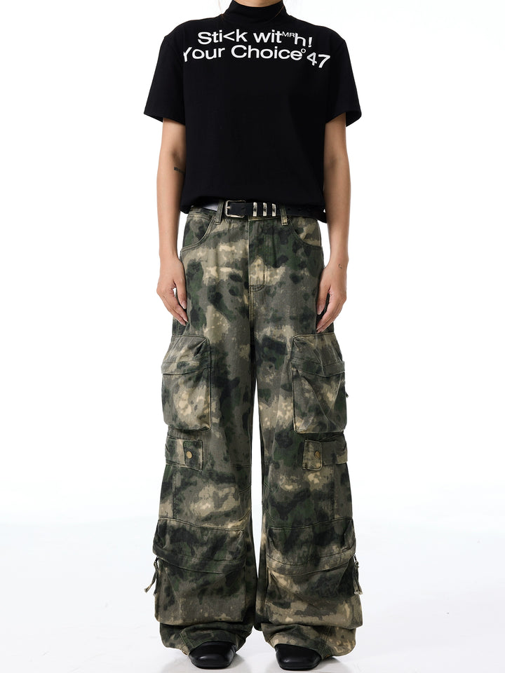 Camouflage Multi-pocket Cargo Pants