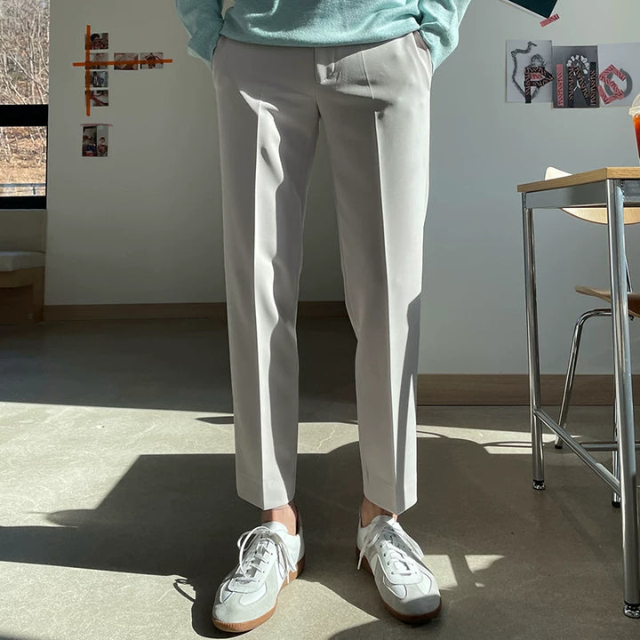 Pantaloni business casual a gamba dritta slim fit 